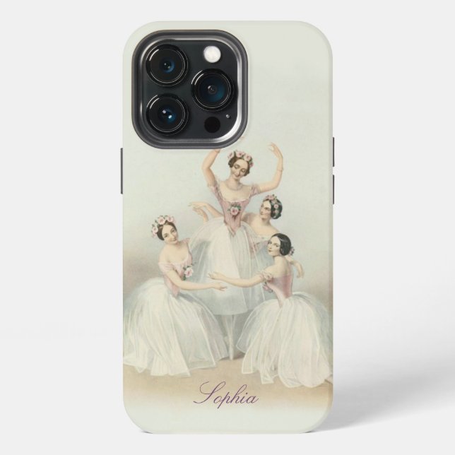 13 Pro Funda para iPhone personalizada de ballet (Reverso )