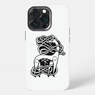 13 Pro Funda para iPhone White Celtic/Nordic deer Case-Ma