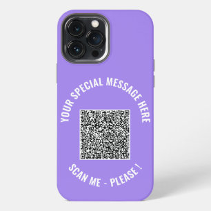 13 Pro Max Código QR de tu mensaje especial Funda para iPhone