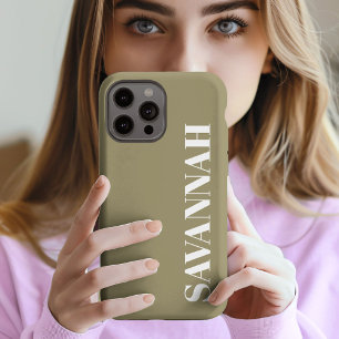 13 Pro Max Elegante funda para iPhone con nombre personalizad