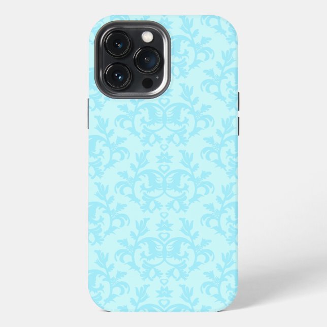 13 Pro Max Funda para iphone azul damasco botánico (Reverso )