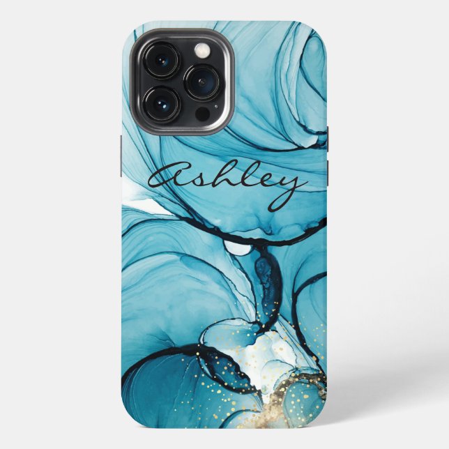 13 Pro Max Funda para iPhone Case-Mate de Acuarela Abstracta (Reverso )