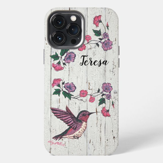 13 Pro Max Funda para iPhone Case-Mate de colibrí (Reverso )