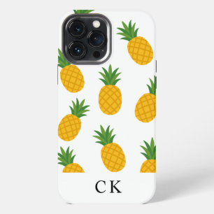 13 Pro Max Funda para iPhone Case-Mate de piña con monograma