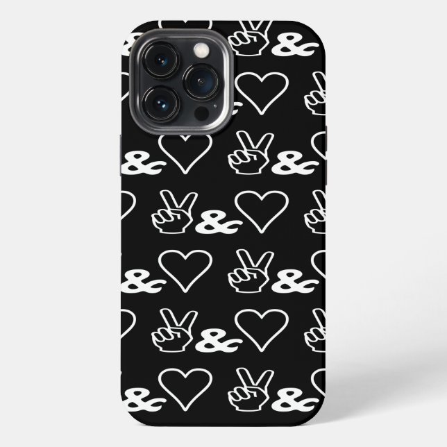 13 Pro Max Funda para iPhone Case-Mate Paz y Amor (Reverso )