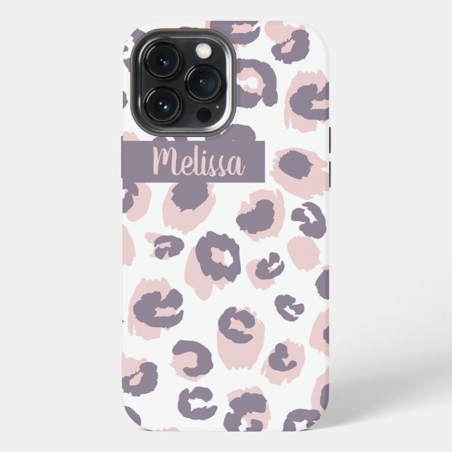 13 Pro Max Funda para iPhone con manchas de guepardo Case-Mat (Reverso )
