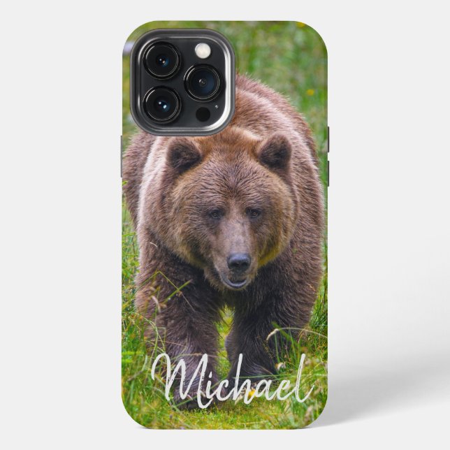 13 Pro Max Funda para iPhone con Oso Marrón de Case-Mate (Reverso )