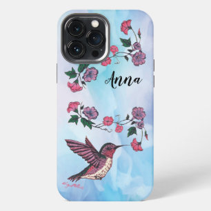 13 Pro Max Funda para iPhone de colibrí