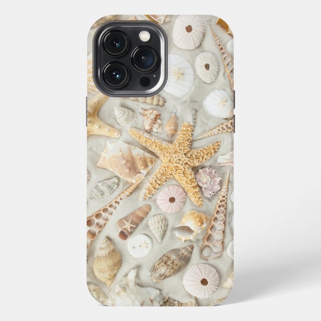 13 Pro Max Funda para iPhone de conchas de mar (Reverso )