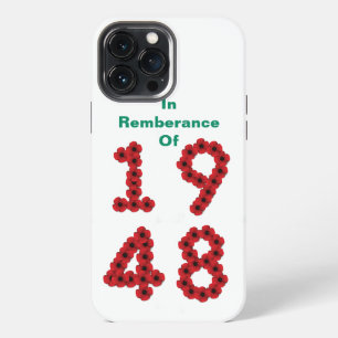 13 Pro Max Funda para iPhone En Memoria De 1948