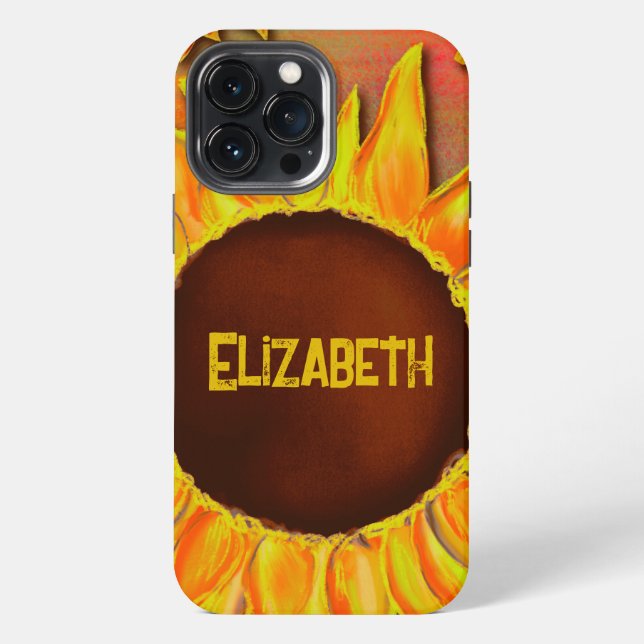 13 Pro Max Funda para iPhone Inspirivity “Girasol” (Reverso )