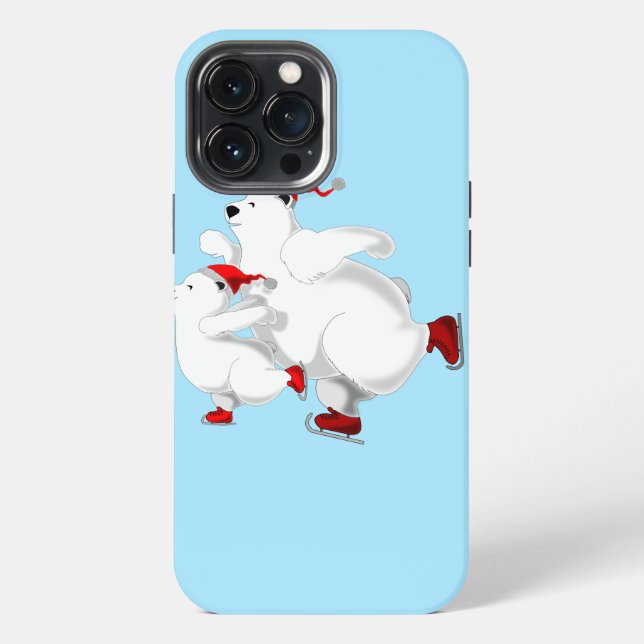 13 Pro Max Funda para iPhone Osos de Navidad (Reverso )