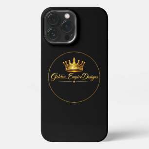 13 Pro Max iPhone funda para móvil negro y dorado