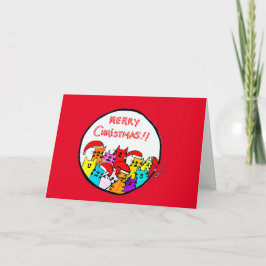 13 - Tarjeta de gatos para Navidades