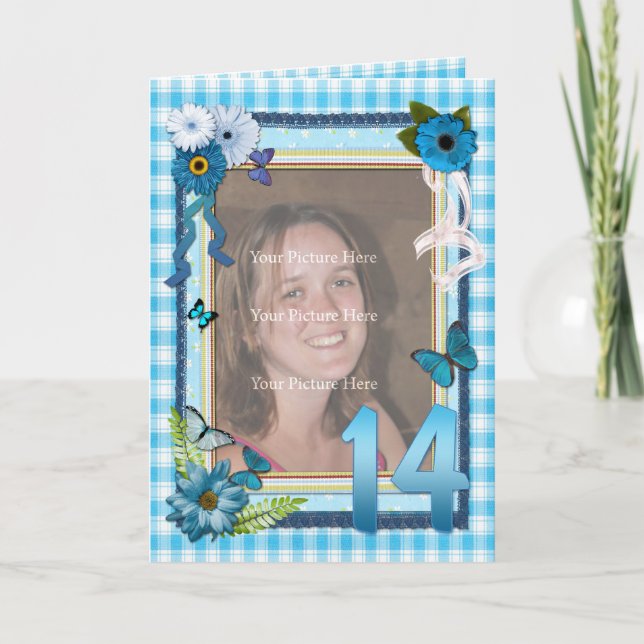 14ª tarjeta de fotos para un cumpleaños (Anverso)