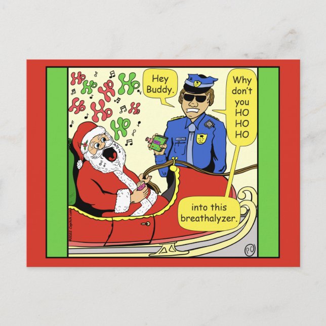 1469 Ho Ho Ho In To Esta Tarjeta Santa Personaliza (Anverso)