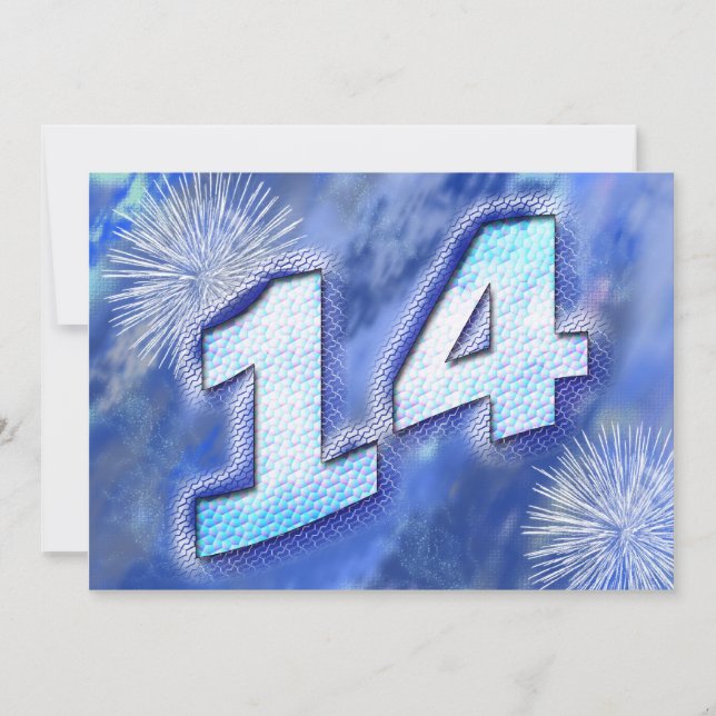 14.ª invitación a la fiesta de cumpleaños (Anverso)