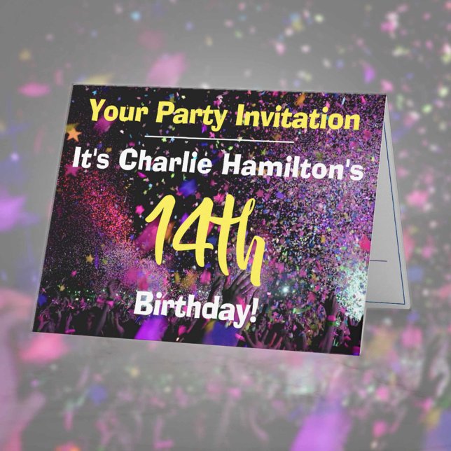 14.ª invitación a la fiesta de cumpleaños (Subido por el creador)