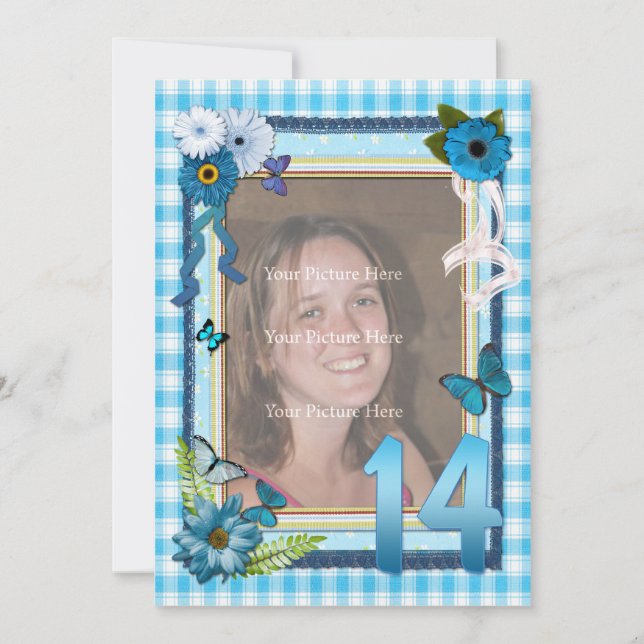 14.ª invitación para la fiesta de cumpleaños de la (Anverso)