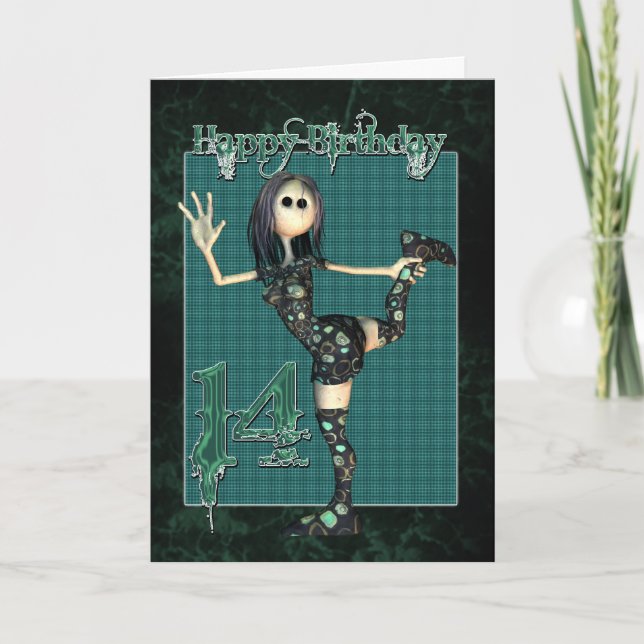 14.ª tarjeta de cumpleaños con Moonies H.I.P Rag D (Anverso)