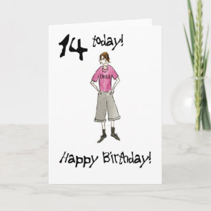 14.ª tarjeta de cumpleaños para un niño