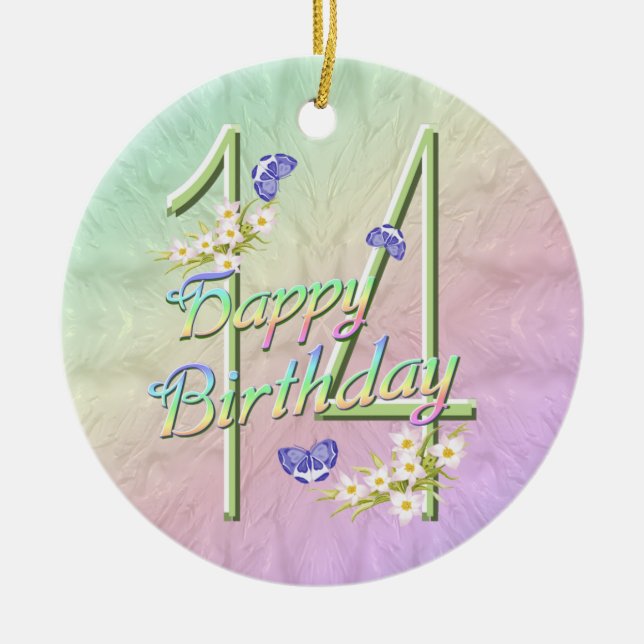 14.º ornamento de Rainbow Keepsake (Frente)