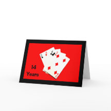 ¡14 años es un gran trato! Tarjeta de aniversario