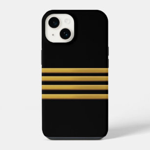 14 Capitán rayas doradas Funda Case-Mate para iPhone