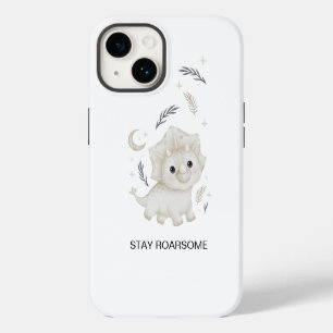 14 Cute Boho Dinosaur Kids Custom Funda para iPhone