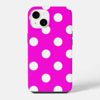 14 El polka hace magenta el estuche para iPhone Funda