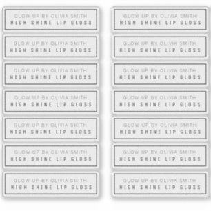 14 Etiquetas de Brillo de Labios Transparentes 2.9