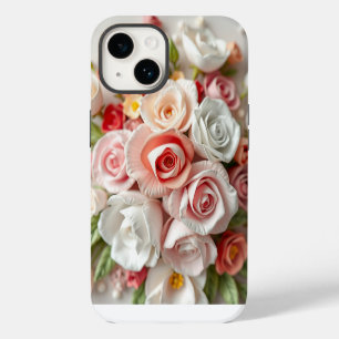 14 Funda dura para iPhone / iPad con flores bohemias