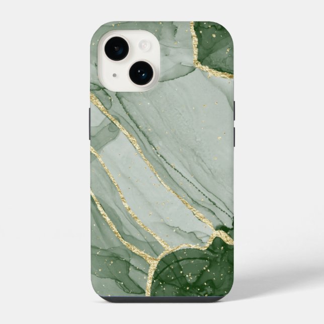 14 Funda para iPhone / Android con patrón de mármol v (Reverso )