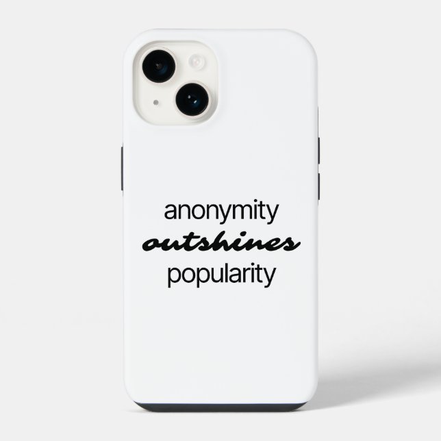 14 Funda para iPhone Anonimato (Reverso )