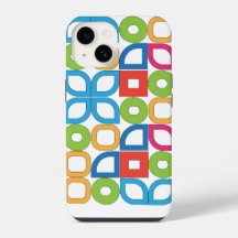 Funda para iPhone blanca moderna de mediados de si