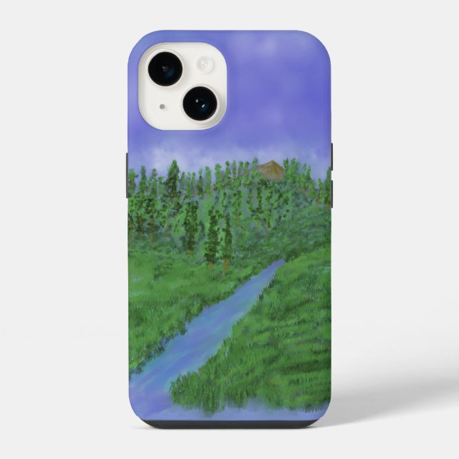 14 Funda para iPhone Case-Mate de colina y arroyo (Reverso )