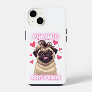 14 Funda para iPhone con cita divertida de Pug – Pelo