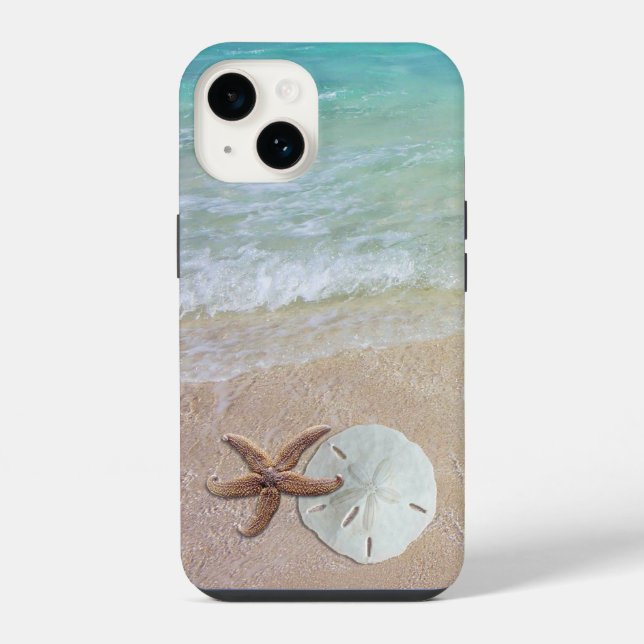 14 Funda para iPhone con escena de playa de estrellas (Reverso )