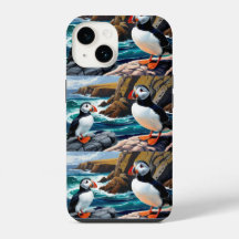 Funda para iPhone con frailecillos islandeses