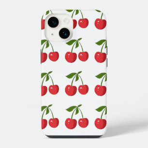 14 Funda para iPhone con lazo de cereza roja – para t