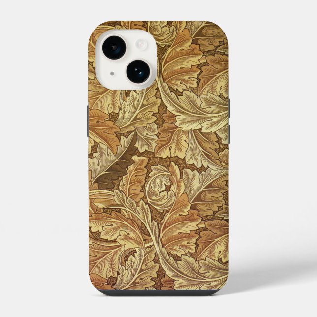 14 Funda para Iphone con patrón de acanto de William  (Reverso )