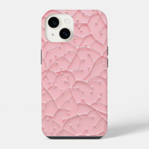 14 Funda para iPhone con textura orgánica rosa, aspec