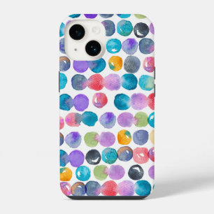 14 Funda para iPhone de acuarela abstracta vibrante