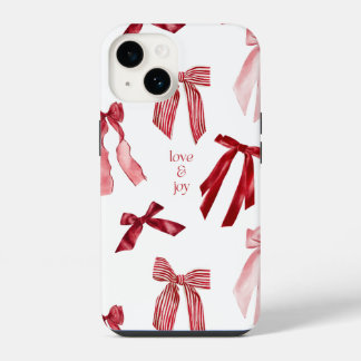 14 Funda para iPhone de acuarela con lazo rojo