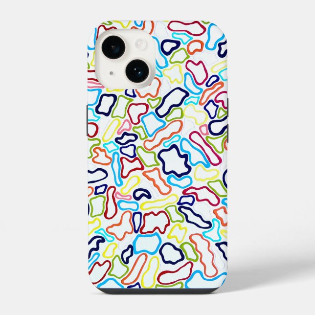 14 Funda para iPhone de bandas de pelo (Reverso )