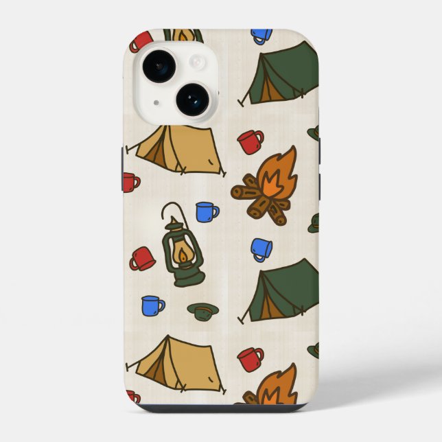 14 Funda para iPhone de Camping Vintage (Reverso )