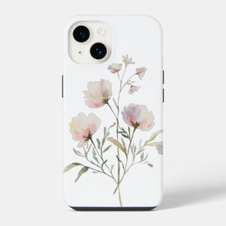 14 Funda para iPhone de Floral Acuarela Suave
