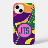 Funda para iPhone de Hot Jazz con monograma person