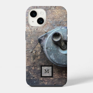 14 Funda para iPhone de madera rústica masculina