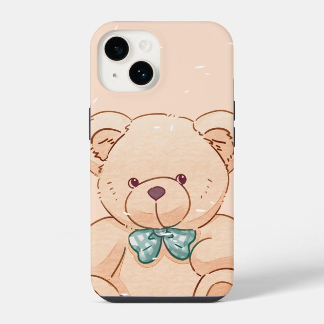 14 Funda para iPhone de Osito de Peluche Lindo - Telé (Reverso )